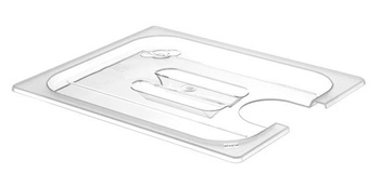 Deckel für GN 1/2 Behälter aus Polycarbonat mit Ausschnitt für Sous-Vide Zirkulator 222645