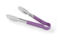 Edelstahl-Servierzange 300 mm mit violettem Griff