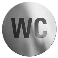 Selbstklebendes Hinweisschild - WC