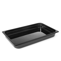 GN 1/1 Behälter aus schwarzem Polycarbonat 65mm