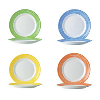 Dessertteller Pinsel orange [kpl.]