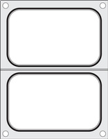 Ersatzstempel für Hendi-Versiegelungsmaschine aus poliertem Aluminium Schwarze Silikondichtung