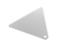 Dreieckiger Kamm-Konditoreischaber Aus rostfreiem Stahl