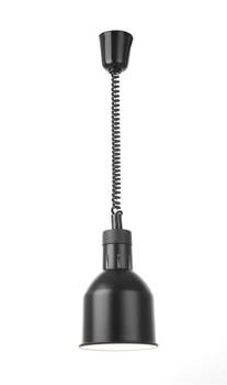 Wärmelampe für Lebensmittel - Hängeleuchte, zylindrischer Durchmesser 175x(H)250, schwarz