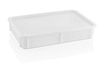 Pojemnik na ciasto do pizzy z polietylenu 600x400x(H)80 mm