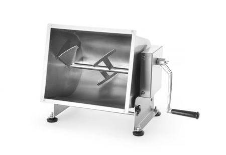 Handmixer für Wurstbrät, kippbare Schüssel, 20 Liter Fassungsvermögen.