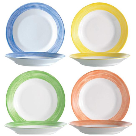 Pinsel blau tief Teller [kpl.]