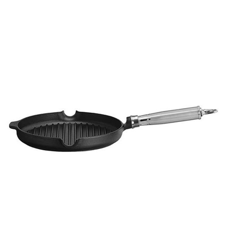 Grillpfanne aus Gusseisen - Durchmesser 250 mm