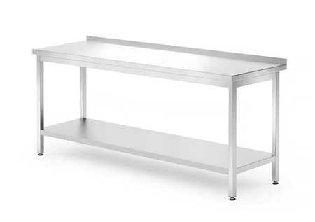 Wandarbeitstisch mit Regal - verschraubt, Maße 1800x700x850 mm