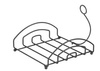Schwarzer Serviettenhalter, 205x210 mm