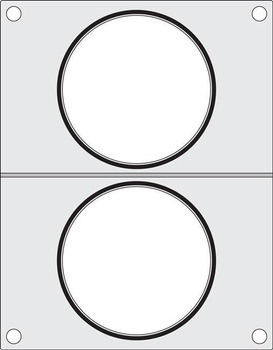 Hendi-Siegelform für zwei Suppenbehälter fi 115 mm