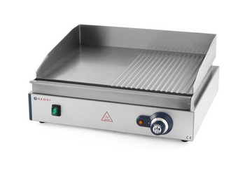 Grillplatte 1/2 glatt, 1/2 geriffelt