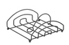 Schwarzer Serviettenhalter, 205x210 mm