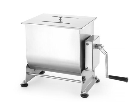 Handmixer für Wurstbrät, kippbare Schüssel, 20 Liter Fassungsvermögen.