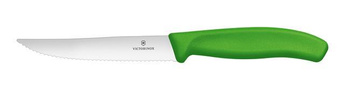Victorinox Swis Classic Pizzamesser, gezahnt, scharfe Spitze, grün