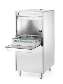 Zmywarka do tac i garów 50x60, elektroniczna, z dozownikiem detergentu i pompą spustową, 230V