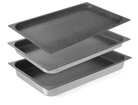 GN 1/1 Aluminiumbehälter mit Antihaftbeschichtung Schale 40