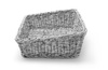 Schräger Korb rechteckig grau meliert 400x300x(H)120mm