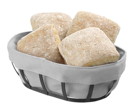 Brotkorb mit Tasche, oval