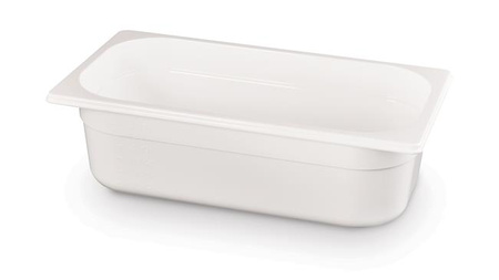 GN 1/3 Behälter aus weißem Polycarbonat 65mm