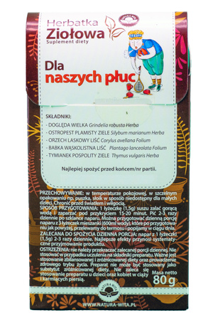 Herbatka ziołowa na płuca 80g