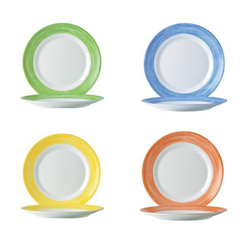 Dessertteller Pinsel orange [kpl.]