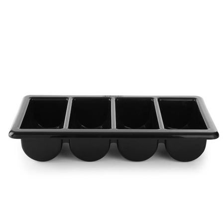 Besteckbehälter GN 1/1 - 4-teilig schwarz
