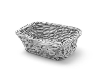 Rechteckiger Korb, grau, 190x130 mm