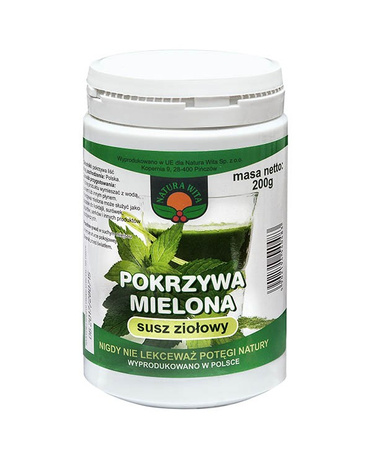 Pokrzywa mielona liść 200g (puszka)