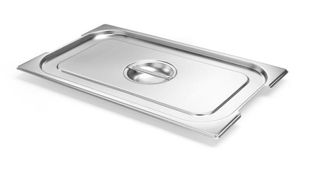 Deckel für GN Budget Line-Behälter mit Ausschnitt für 2/3 Griffe