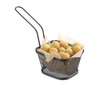 Miniaturkorb für frittierte Snacks, schwarz 130x115x80