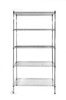 Regał z 5 półkami, HENDI, chromowany, chromowany, 910x455x(H)1830mm