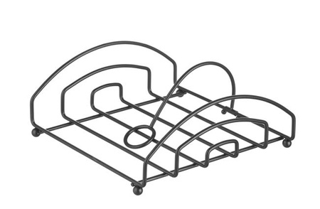 Schwarzer Serviettenhalter, 205x210 mm