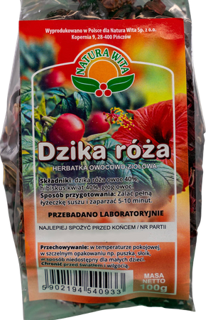 Herbatka owocowa dzika róża róża 100g