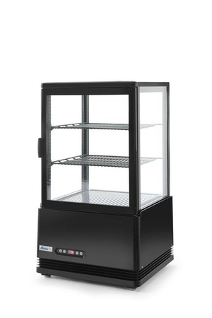 Set-Top-Kühlvitrine 58L schwarz