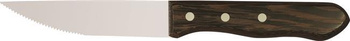 125 mm Steakmesser mit feinem Wellenschliff, Griff aus Wengeholz