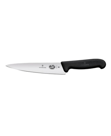 Victorinox Fibrox Küchenmesser, breite Klinge, 19 cm, schwarz