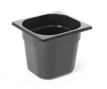 GN 1/6 Behälter aus schwarzem Polycarbonat 150mm