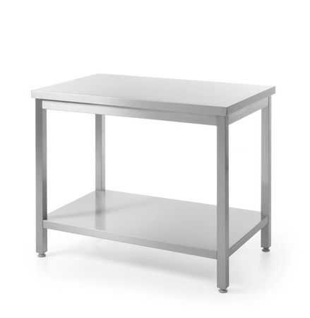 Zentraler Arbeitstisch mit Regal - verschraubt 1000 x 600