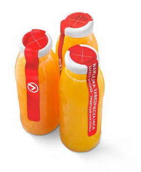 Einwegband zur Sicherung des Strohhalmlochs - Satz mit 2 Rollen