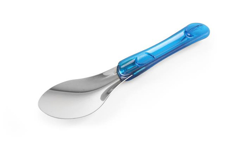 Eiscremespachtel mit Tritaniumgriff blau