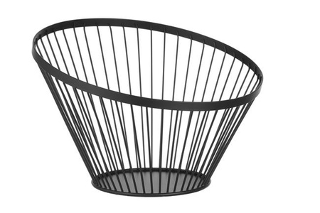 Obstkorb schwarz, Höhe 250 mm