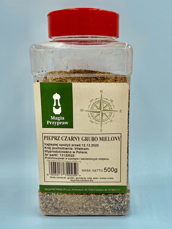 GROB GEMAHLENER SCHWARZER PFEFFER PET - 500 G