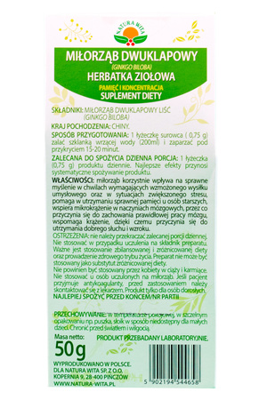 GINKGO BILOBA 50G