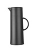 Isolierkanne schwarz mit Druckknopf 1 l