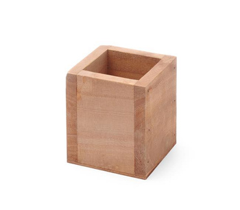 Besteckbehälter aus Holz 80x80x95 mm
