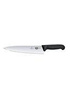 Victorinox Fibrox Küchenmesser, breite Klinge, 25 cm, schwarz