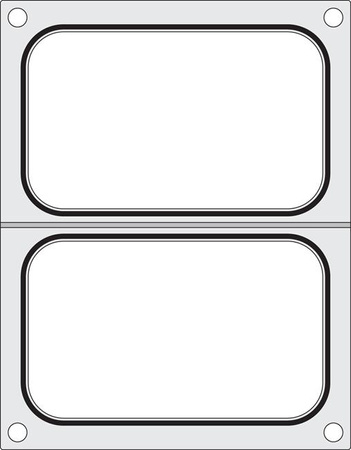Matrix für Siegelmaschine CAS CDS-01 für zwei Schalen 178x113 mm