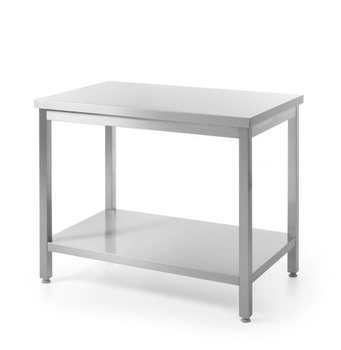 Mittlerer Arbeitstisch mit Regal - verschraubt 1200 x 600