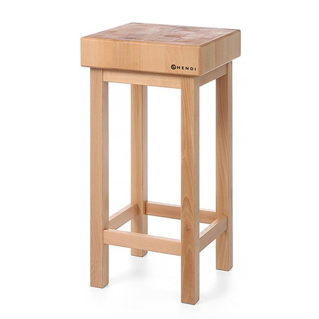 Metzgerblock auf Holzsockel 400x150